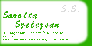 sarolta szelezsan business card